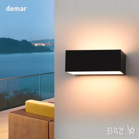 FUDESY външни LED аплици IP65 12W, нагоре-надолу, 3000K