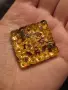 Винтидж квадратна брошка, снимка 2