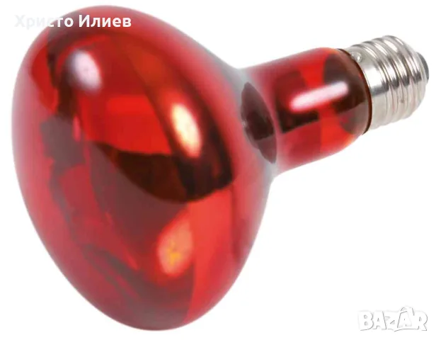 Червена инфрачервена крушка за терариум 100W, снимка 2 - Терариуми и оборудване - 56652749