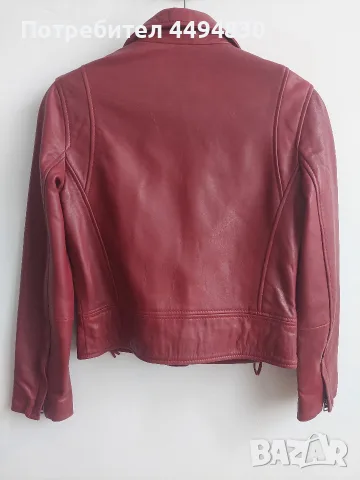 Дамско кожено яке Mango S, снимка 2 - Якета - 56600573