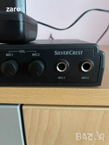 Немски караоке миксер Silvercrest SKES 2 , снимка 3 - Ресийвъри, усилватели, смесителни пултове - 56621347