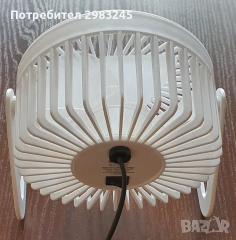 Настолен вентилатор с USB кабел , снимка 3 - Вентилатори - 56665173
