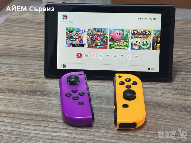Nintendo Switch с поставен чип и 128GB, снимка 4 - Nintendo конзоли - 56625141