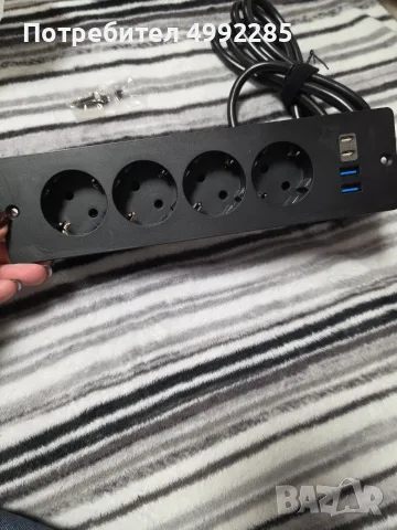 Вграден разклонител SUDEERY с USB-A и USB-C – 18€