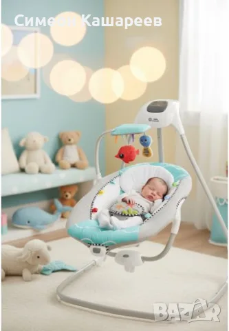 Бебешка люлка Baby Einstein, снимка 2 - Детски люлки - 56708688