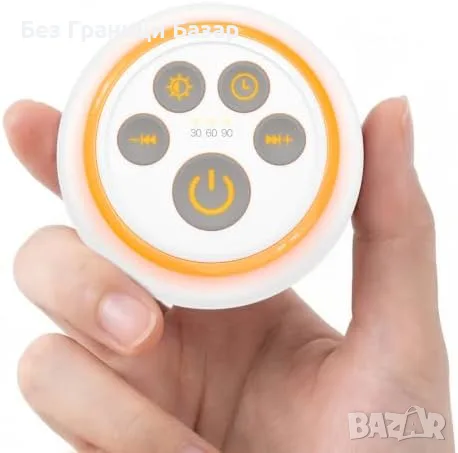 Нов Уред за бял шум с 22 успокояващи звука акумулаторна батерия и LED светлина за сън