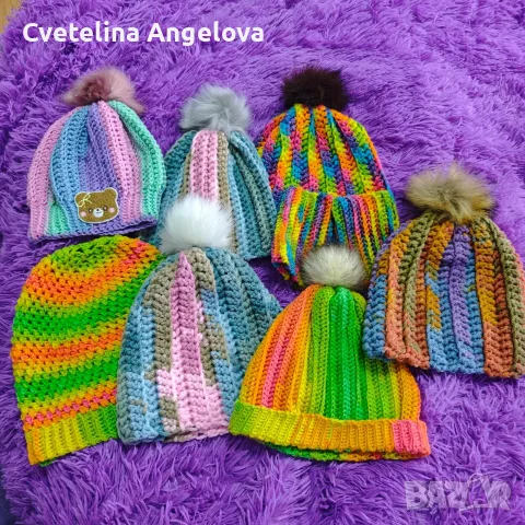 Ръчно плетени шапки 