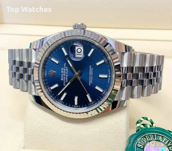 Rolex Datejust 41mm Steel Blue Dial Automatic Различни Варианти, снимка 4 - Мъжки - 56609495