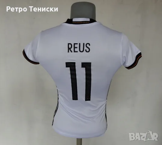 Тениска Germany — Домакински (Reus #11) adidas — Деца размер M Бяло (сезон 2016)