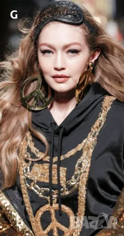  Moschino H&M обеци, снимка 2 - Обеци - 56558559