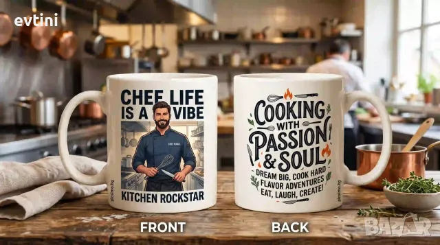 Керамична чаша „CHEF life is a vibe“