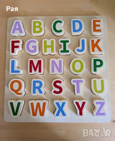  Дървен Пъзел ABC