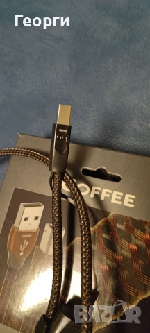 Audioquest Coffee USB A to B 0.75, снимка 3 - Аудиосистеми - 56589647