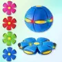  Летяща топка трансформ фризби с LED Flat Ball, снимка 5