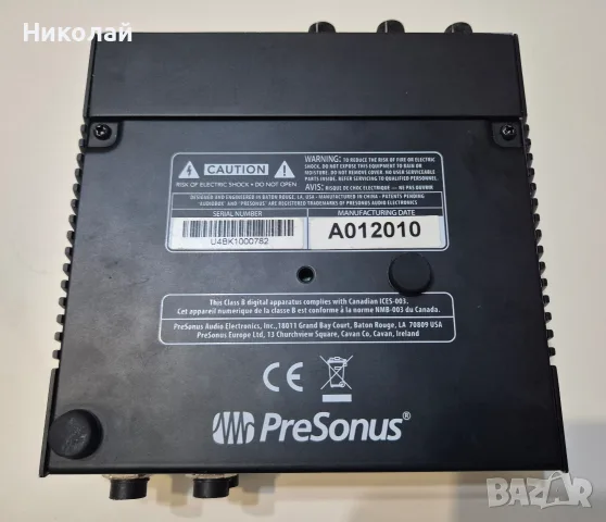 Аудио интерфейс PreSonus AudioBox USB 96, снимка 2 - Аудиосистеми - 56615656