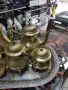 месингов сервиз за кафе и чай, снимка 3