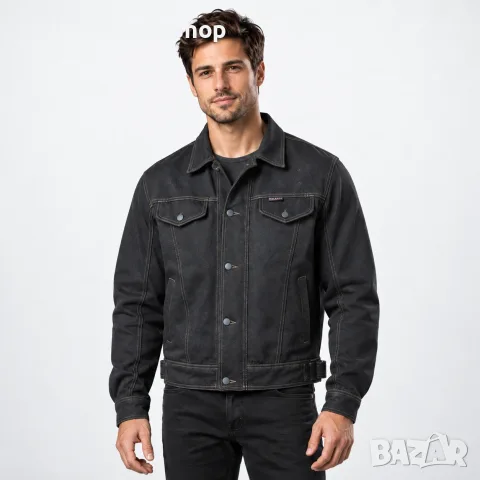 Polo Мъжко лятно дънково мото яке M