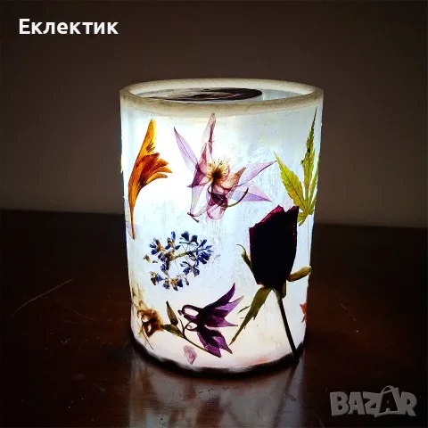 Фенер с хербарий, снимка 12 - Декорация за дома - 56652473