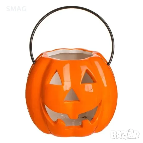 Хелоуин декоративна кошничка тиква от Polyresin „Trick or Trea_1256072