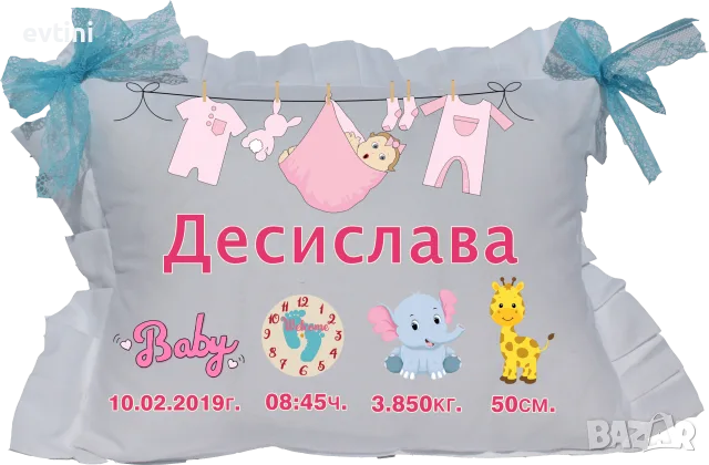 Персонализирани възглавнички - ВИЗИТКА
