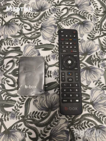 B-Box Android TV BOX (Булсатком / Виваком) – Отличен, с фолио + Bluetooth Дистанционно