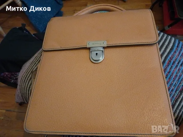 Vintage Brera Milano Briefcase Satchel Bag made in Italy Genuine leather 34x29cm маркова чанта ест.к