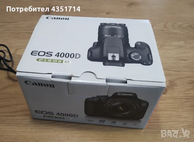 canon EOS 4000 D , снимка 7 - Фотоапарати - 56587224