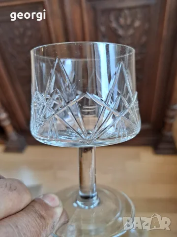 български кристални чаши , снимка 3 - Чаши - 56733018