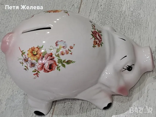 Винтидж порцеланова касичка -прасе, снимка 3 - Антикварни и старинни предмети - 56627829