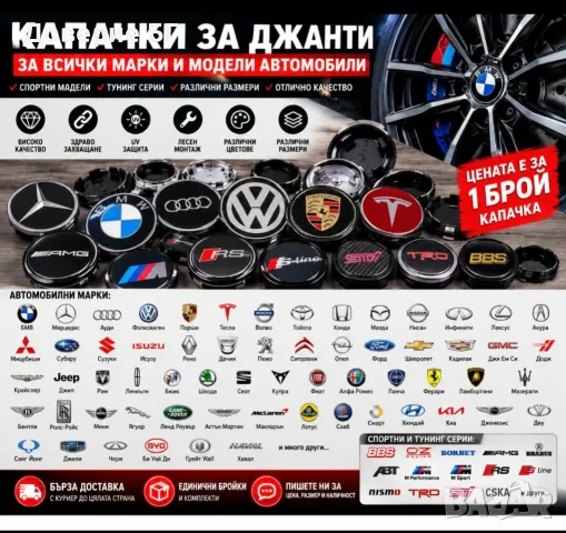 Капачки за джанти за всички марки – спортни и тунинг модели