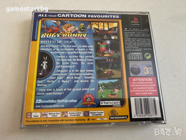 Bugs Bunny Lost in Time за PS1, снимка 2 - Игри за PlayStation - 56647962