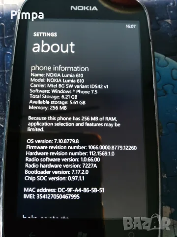 Nokia lumia 610 телефон, снимка 5 - Nokia - 56645920