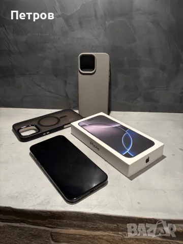 КАТО НОВ Iphone 16 Pro Max  Black + подаръци, снимка 6 - Apple iPhone - 56622382