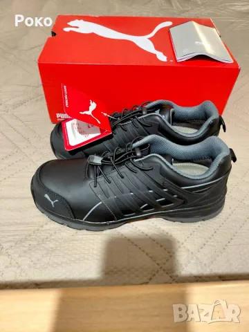 НОВИ работни обувки PUMA Velocity 2.0 Black Low S3 ESD - №43