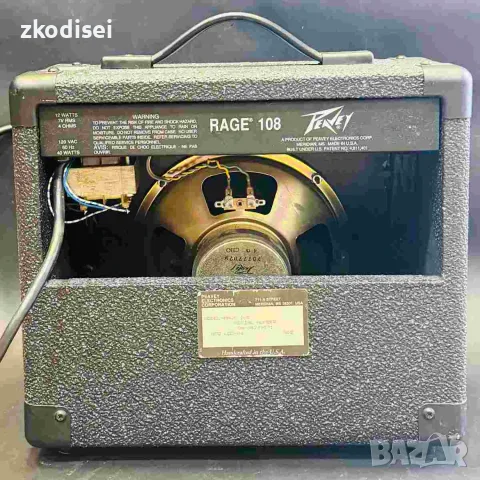Кубе PEAVEY RAGE 108, снимка 2 - Ресийвъри, усилватели, смесителни пултове - 56697035