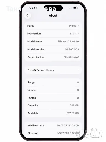 IPhone 15 pro max 256GB Natural Titanium , снимка 4 - Apple iPhone - 56740184