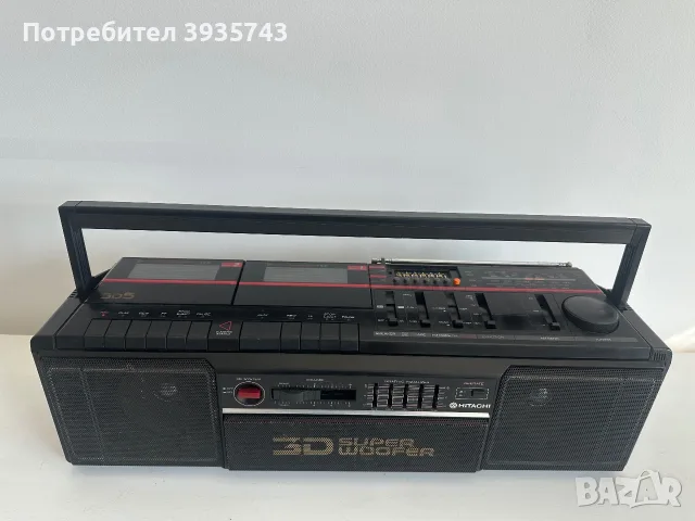 Hitachi TRK 3D50E Boombox , снимка 2 - Радиокасетофони, транзистори - 56642944
