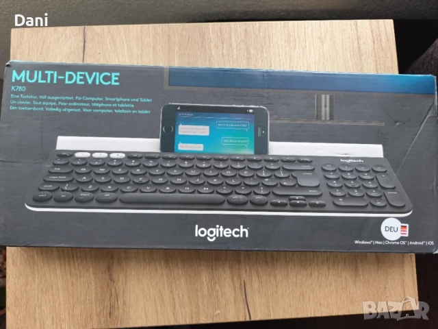 Продавам нова клавиатура Logitech k780, снимка 3 - Клавиатури и мишки - 56706043