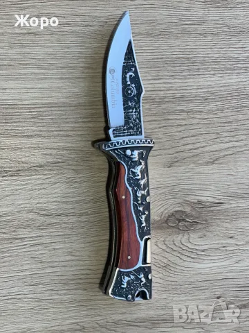 НОЖ със Кожен калъф, снимка 2 - Екипировка - 56588797