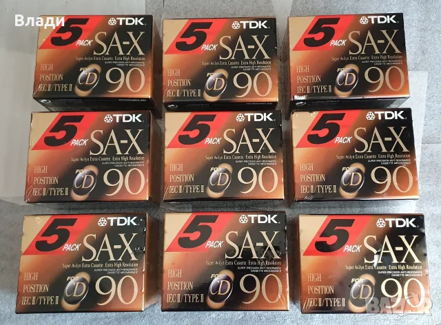 Нови аудиокасети TDK SA-X90, снимка 2 - Аудио касети - 56731773