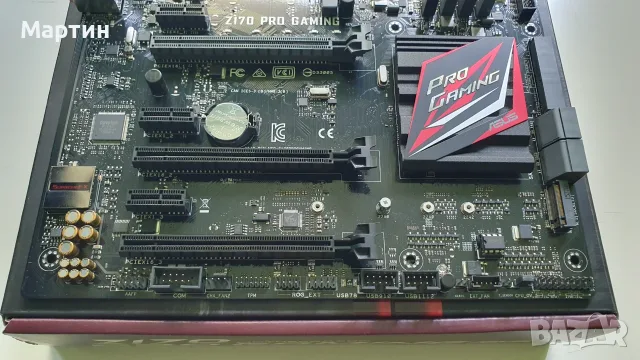 Дъно Asus Z170 Pro Gaming + Процесор Intel Core i5-6600K, снимка 4 - Дънни платки - 56624513