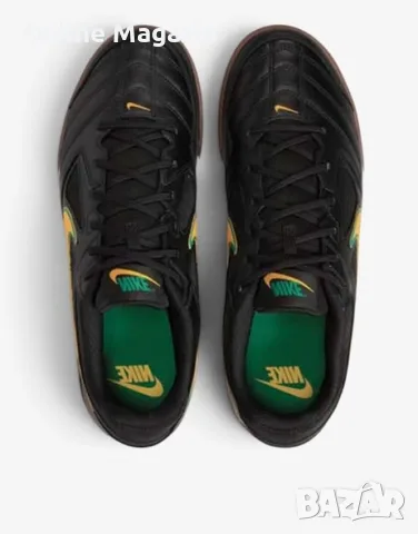 NIKE Gato Black/Yellow, снимка 4 - Маратонки - 56712733