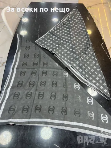 Chanel Луксозен Дамски Копринен Шал В Желитова Опаковка В Кутия-Различни Цветове Код SK2581