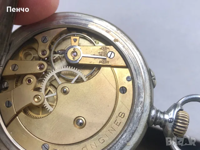 стар джобен часовник "LONGINES", снимка 11 - Антикварни и старинни предмети - 50407571