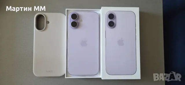 iPhone 17 256GB Lavender, КАТО НОВ, 96% Батерия