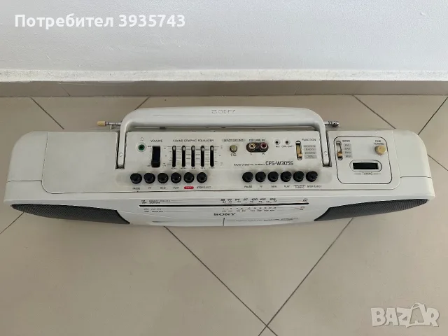 Sony CFS-W305S boombox , снимка 5 - Радиокасетофони, транзистори - 56651349