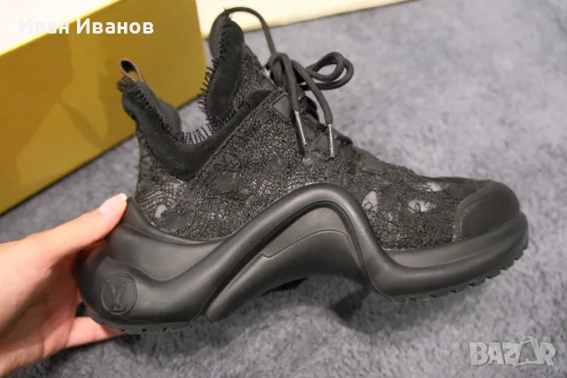 сникърси Louis Vuitton archlight с дантела, снимка 4 - Маратонки - 56653512