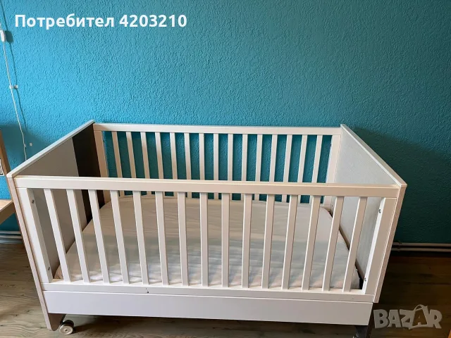Детско легло с матрак, снимка 3 - Бебешки легла и матраци - 56712736