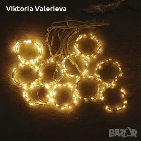 Коледна завеса с 300 led лампи  3 М., снимка 3 - Декорация за дома - 56556385