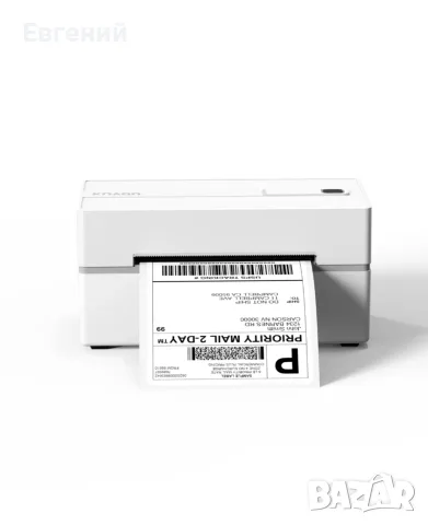 KNAON Y813BT Bluetooth термопринтер за етикети за доставка 4x6 и етикети за продукти - бял
